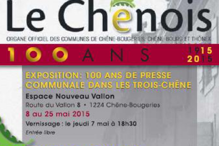 Centenaire du journal Le Chênois